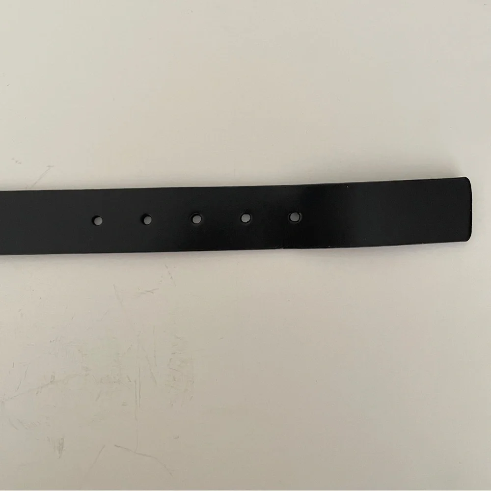 Levi's Belt Boy's Large 30-32 Bonded Black Leather Metal Buckle 12LV0242